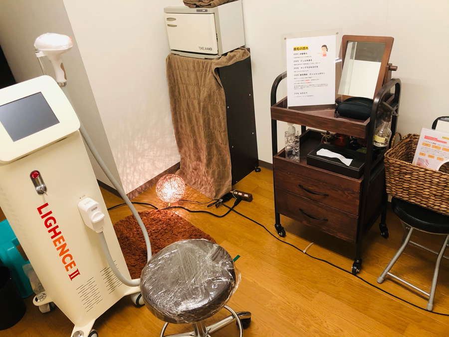 個室でゆったり脱毛